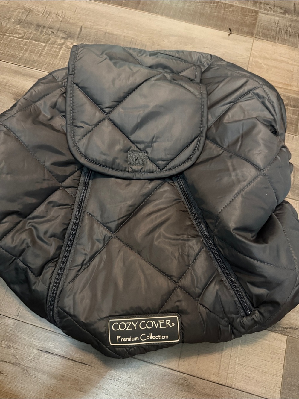 Cozy Cover Car Seat Cover Premium Collection Kids Quilted Puffer - Charcoal